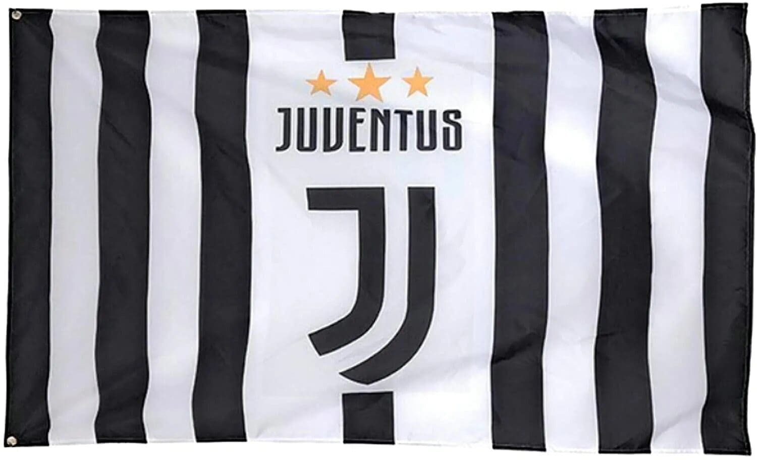 Bandiera Juventus con logo e trofei
