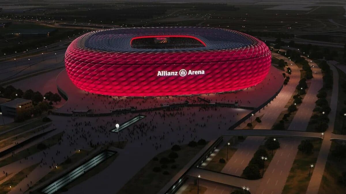 Allianz Stadium di notte